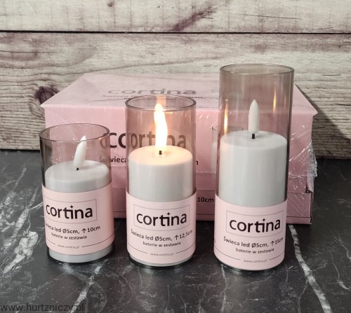 świeca led 17/23/WAX-BAT 10 cm