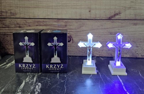 znicz led krzyż