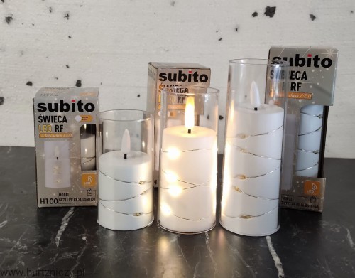 świeca led subito GC711 z łańcuchem