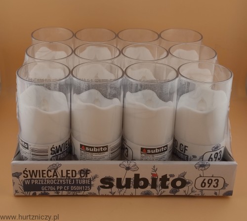 świeca led subito w tubie 12,5 cm