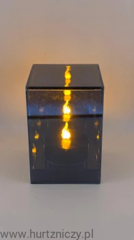 lustrzany płomień 3D sześcian