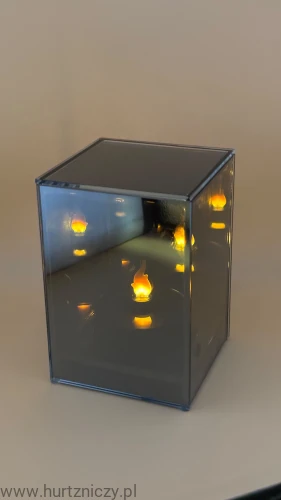 lustrzany płomień 3D sześcian solar